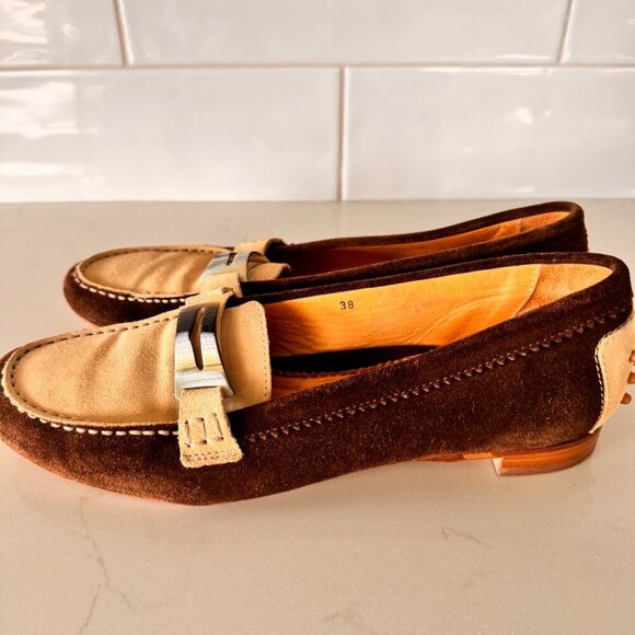 Vintage Tommy Bahama Suede Driving Loafers Brown - Made in Italy - Picture 5 of 8